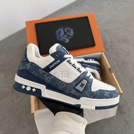 LV SKATE WHITE BLUE